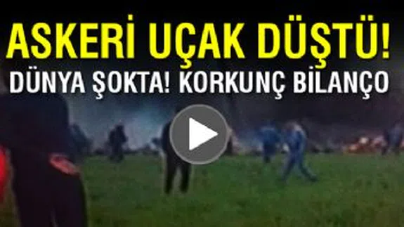 Son Dakika... Askerleri Taşıyan 200 Kişilik Uçak Düştü...