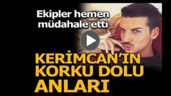 Kerimcan Durmaz’ın korku dolu anları!