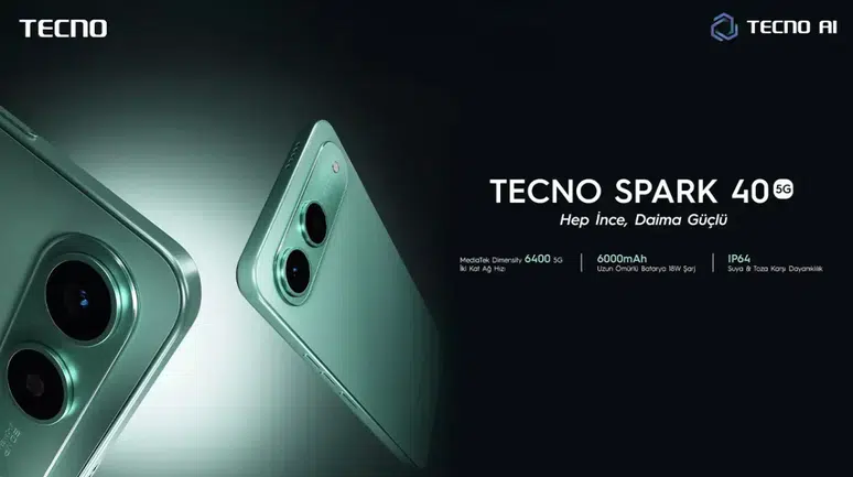 TECNO Spark 40 5G: Yüksek Performans ve Uzun Süreli Güç