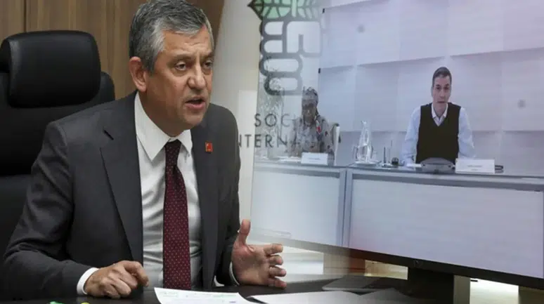 Özgür Özel, Pedro Sanchez ile Sosyalist Enternasyonal Toplantısında Görüştü
