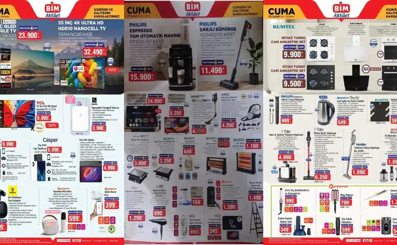 Bim 20-27 şubat aktüel ürünler kataloğu 2026'da neler var?