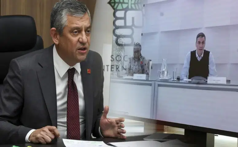Özgür Özel, Pedro Sanchez ile Sosyalist Enternasyonal Toplantısında Görüştü