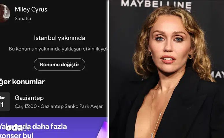 Miley Cyrus Gaziantep'te Konser Verecek Mi? Spotify'daki Bilgiler Ne Anlama Geliyor?